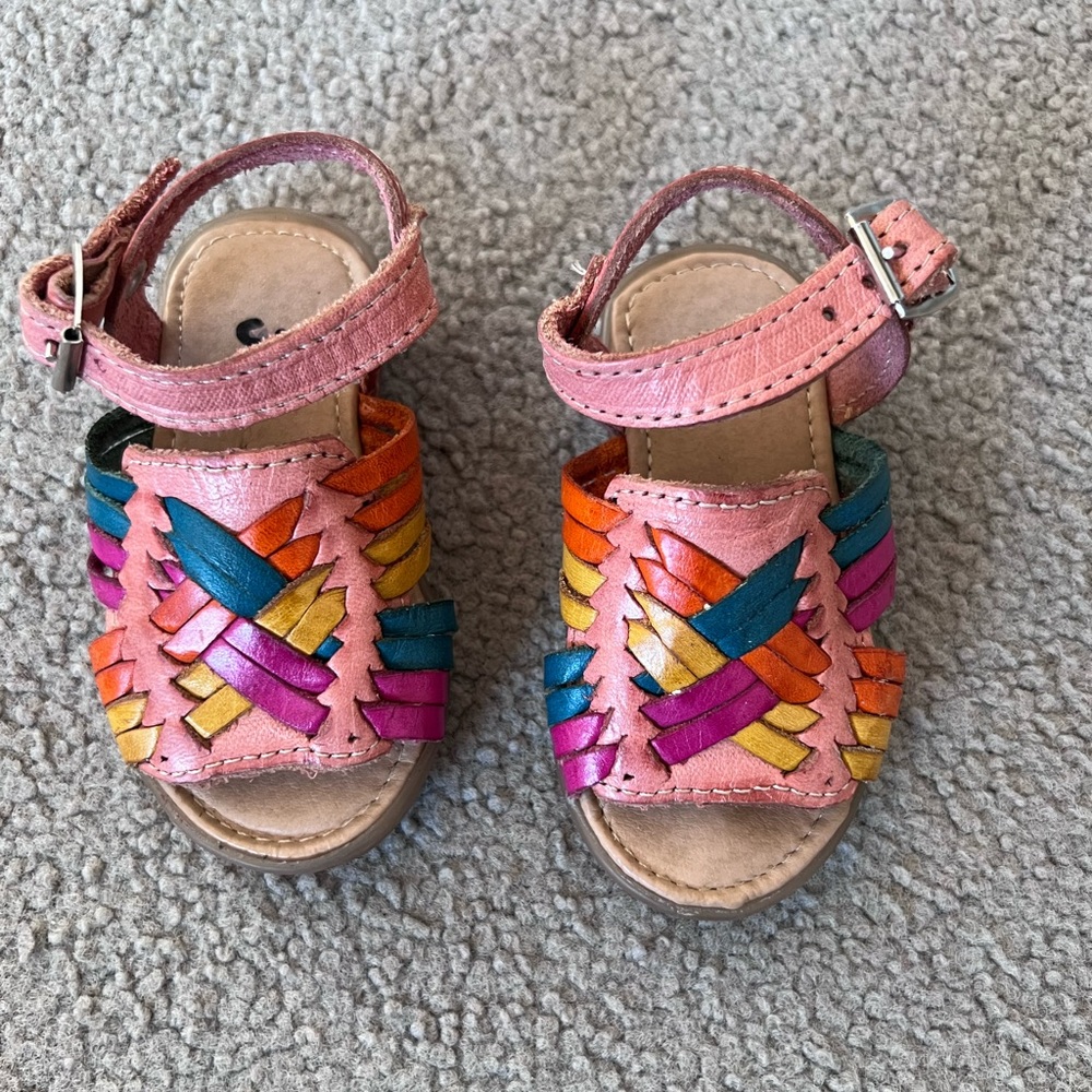 Infant/Toddler Mexican Leather Sandals size 3